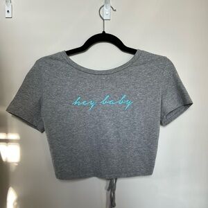 Women’s Backless Crop Top Size M